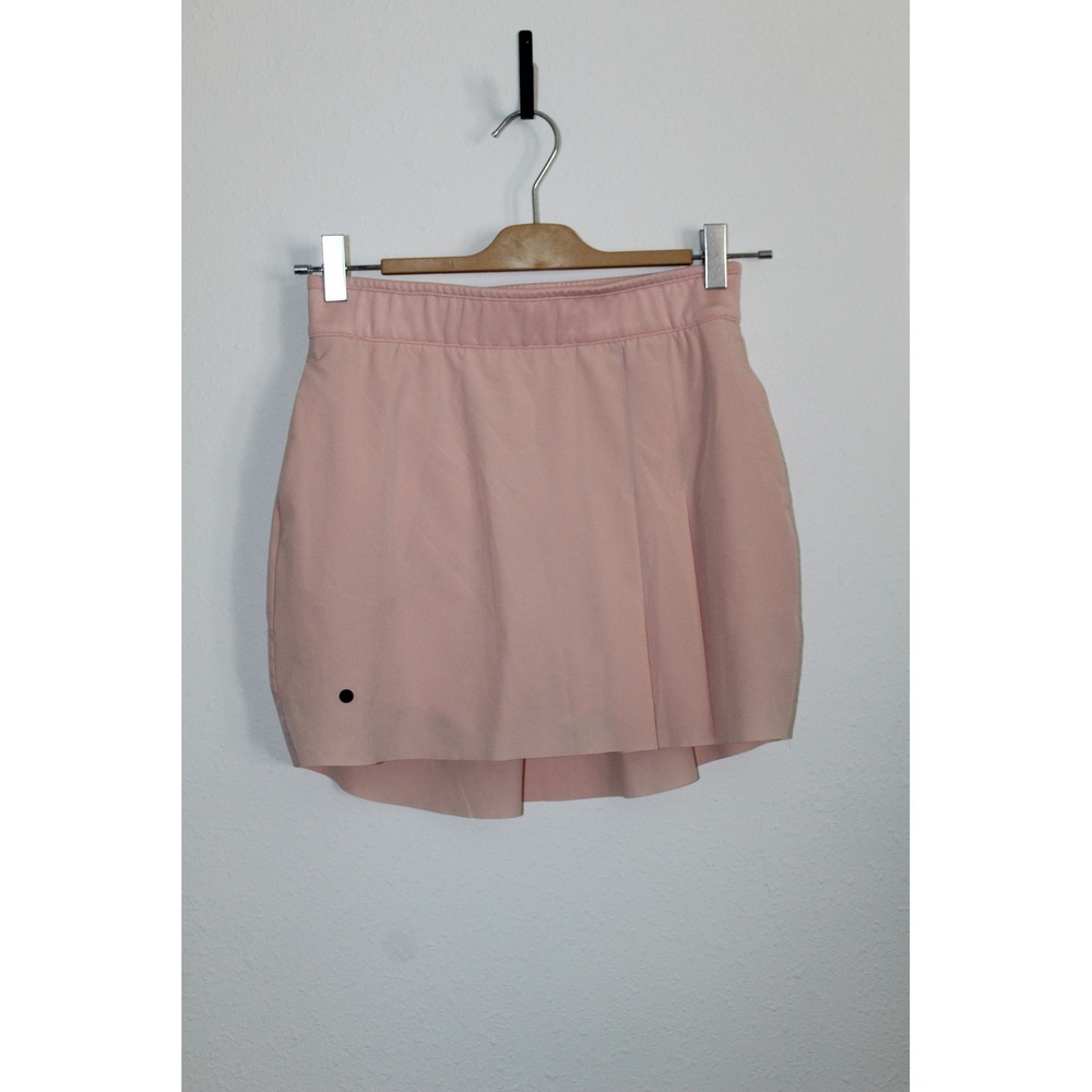 Nike Dri-FIT Women Blush Pink Pleated Tennis Golf Skort XS Pockets Girly Preppy